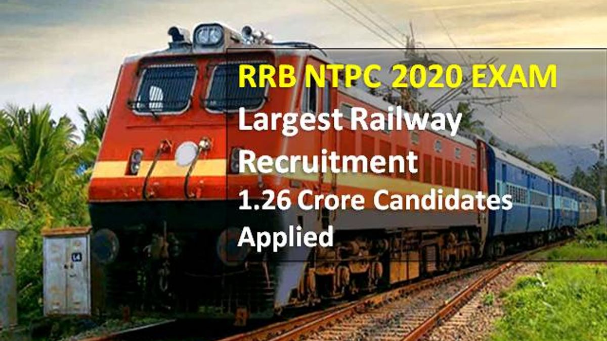 RRB NTPC 2020 Exam-Indian Railways Largest Recruitment to Begin Soon: Railways Concluded RRB ALP Technician 2020 Recruitment, 40000+ Candidates Shortlisted