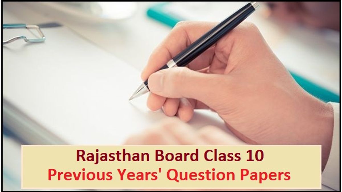 Rajasthan Board Class 10 Previous Year Question Papers