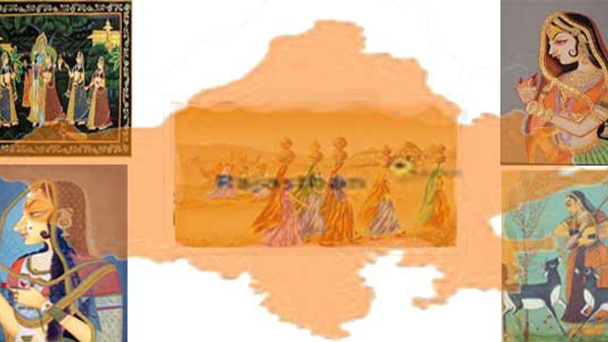 GK Questions and Answers on the Rajasthani Style of Paintings