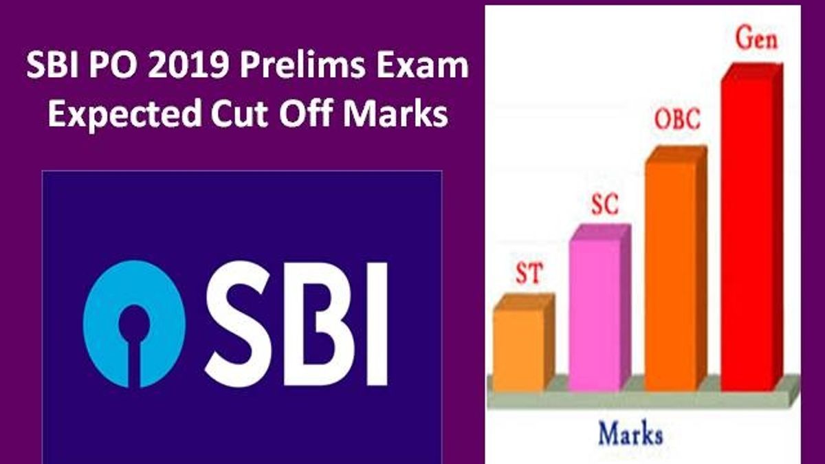 SBI PO Prelims Expected Cut Off Marks 2019