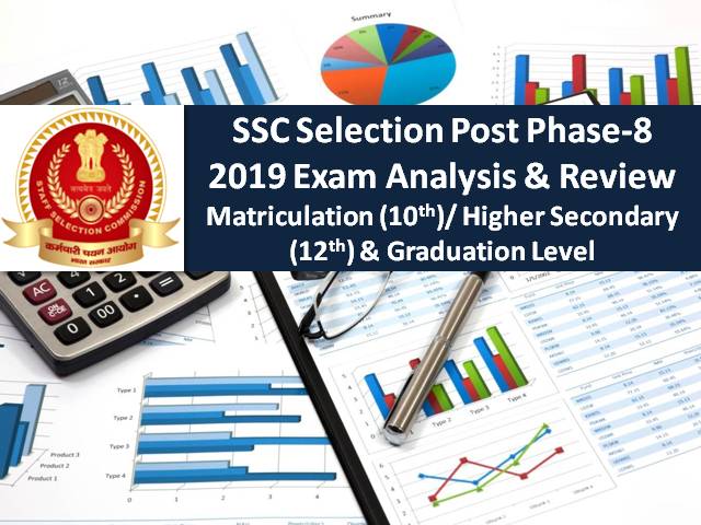 SSC Phase-8 2020 Selection Post Exam Analysis & Review (10th, 9th & 6th November): Check Difficulty Level & Good Attempts for 10th, 12th & Graduation Level SSC Exam