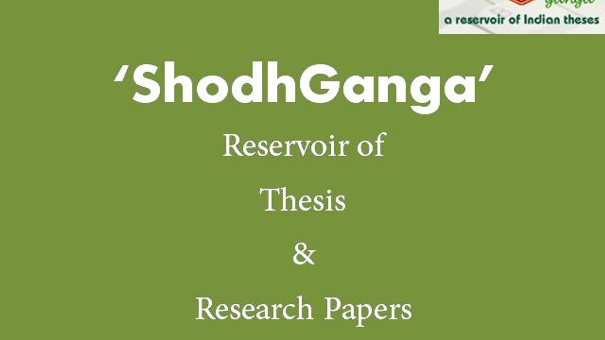 shodhganga thesis search education