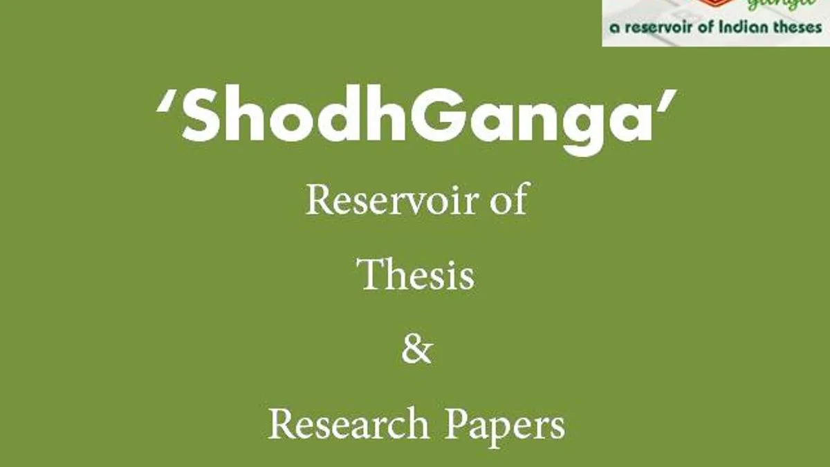 shodhganga phd thesis in education delhi university