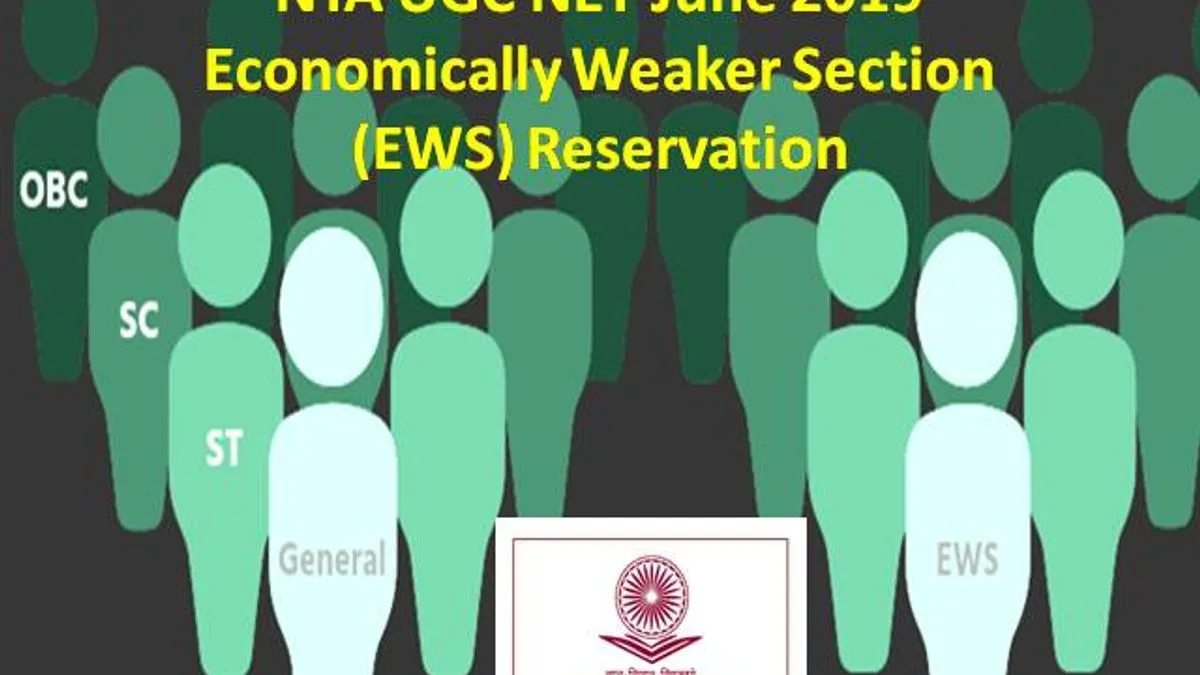 UGC NET 2019: EWS Reservation