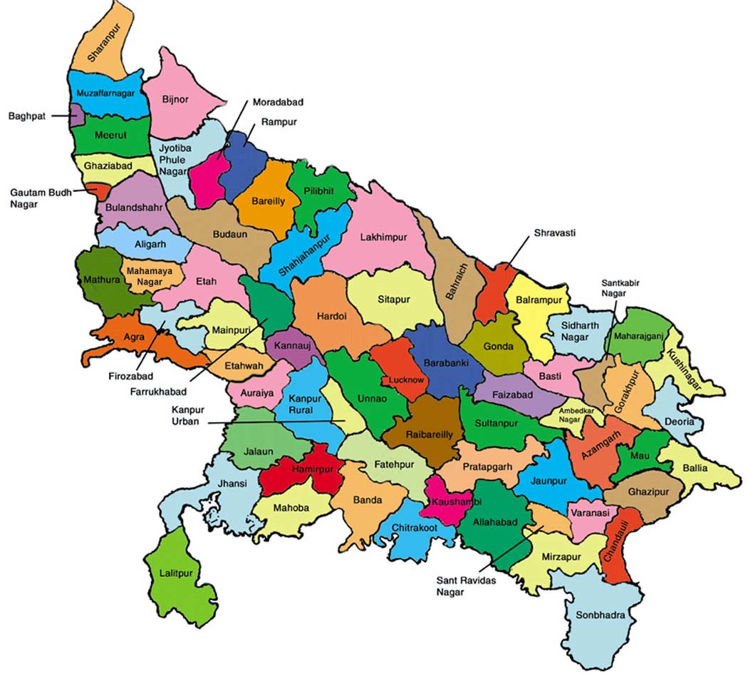 Uttar Pradesh: Large District by population as per Census 2011