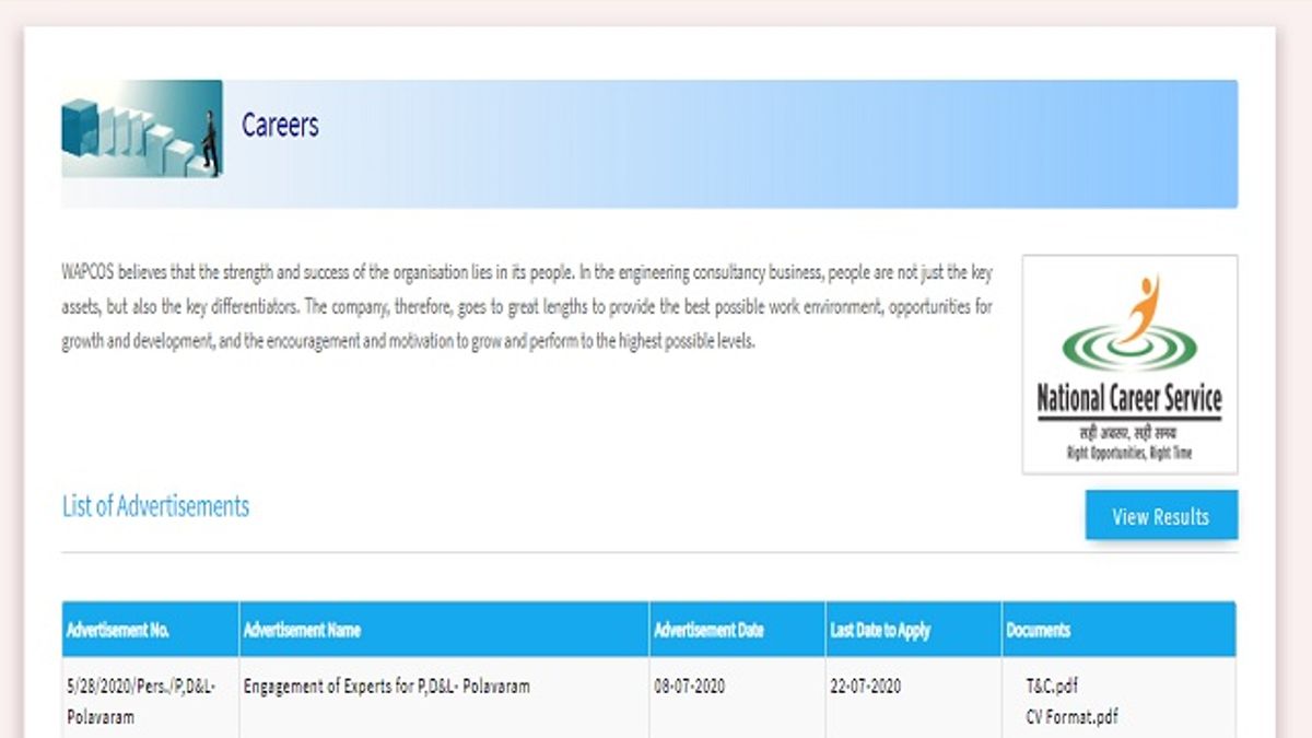 WAPCOS Limited Recruitment 2020: Apply 18 Manager, Assistant Manager and Other Posts
