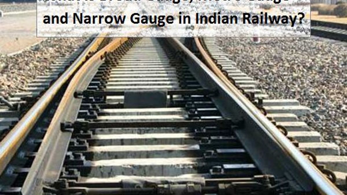 What are Broad Gauge, Metre Gauge and Narrow Gauge in Indian Railway?