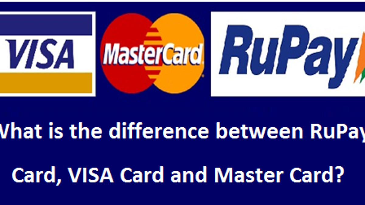 What is the difference between RuPay Card, VISA Card and Master Card?