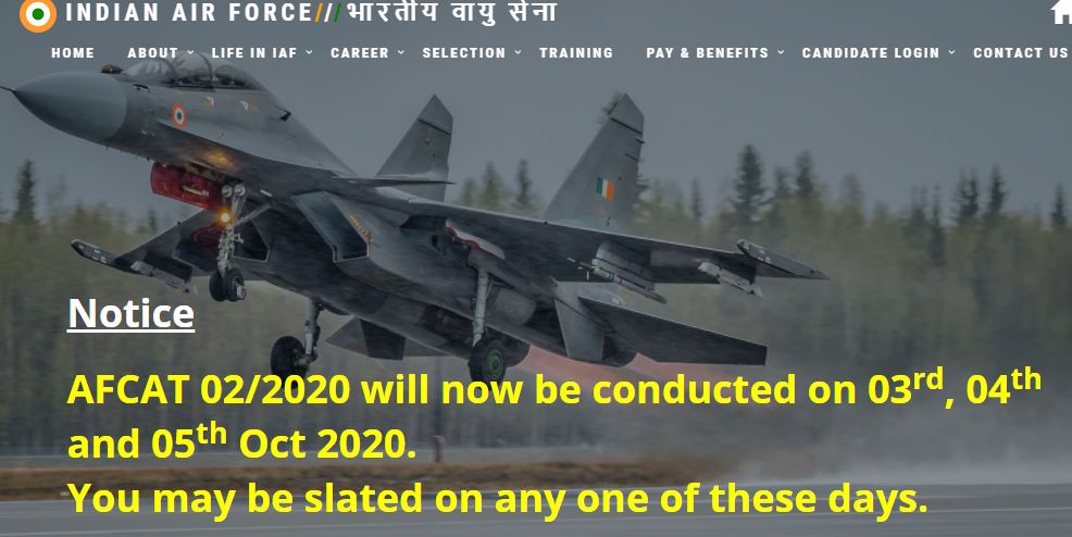 AFCAT 2 2020 New Exam Date Announced @afcat.cdac.in: Check IAF Admit Card and other Updates