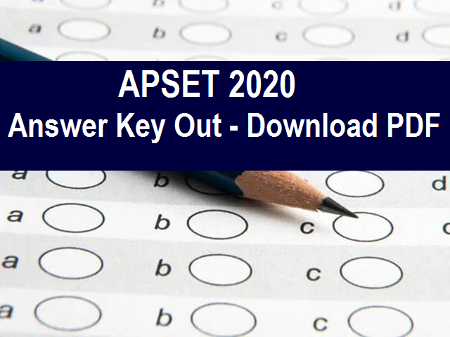 APSET 2020 Answer Key