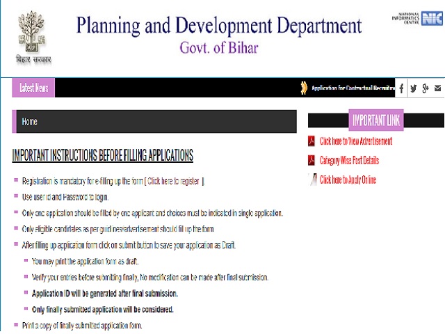 Bihar Mausam Seva Kendra Society Recruitment 2020 for 43 Scientist and Other Technical Staff Posts, Apply @planning.bih.nic.in