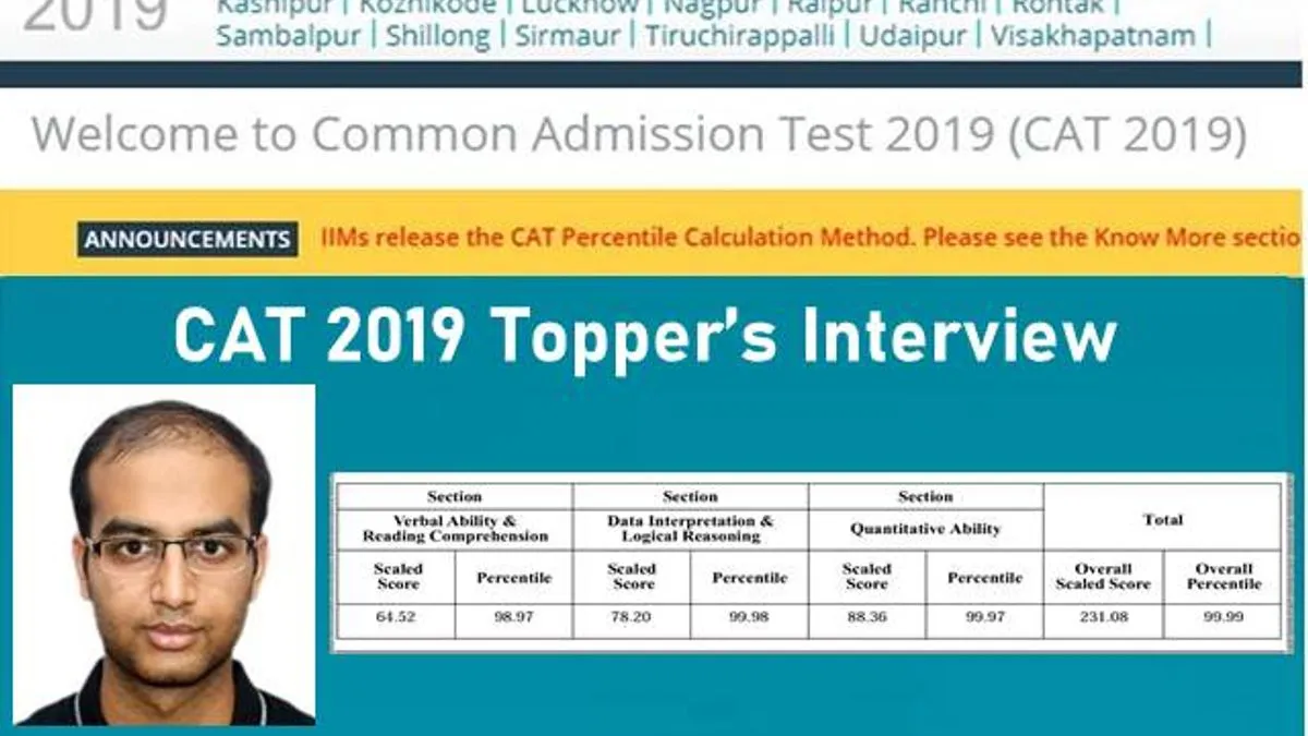 CAT 2019 Topper Interview: Rahul Manglik (99.99 Percentile), Says ...