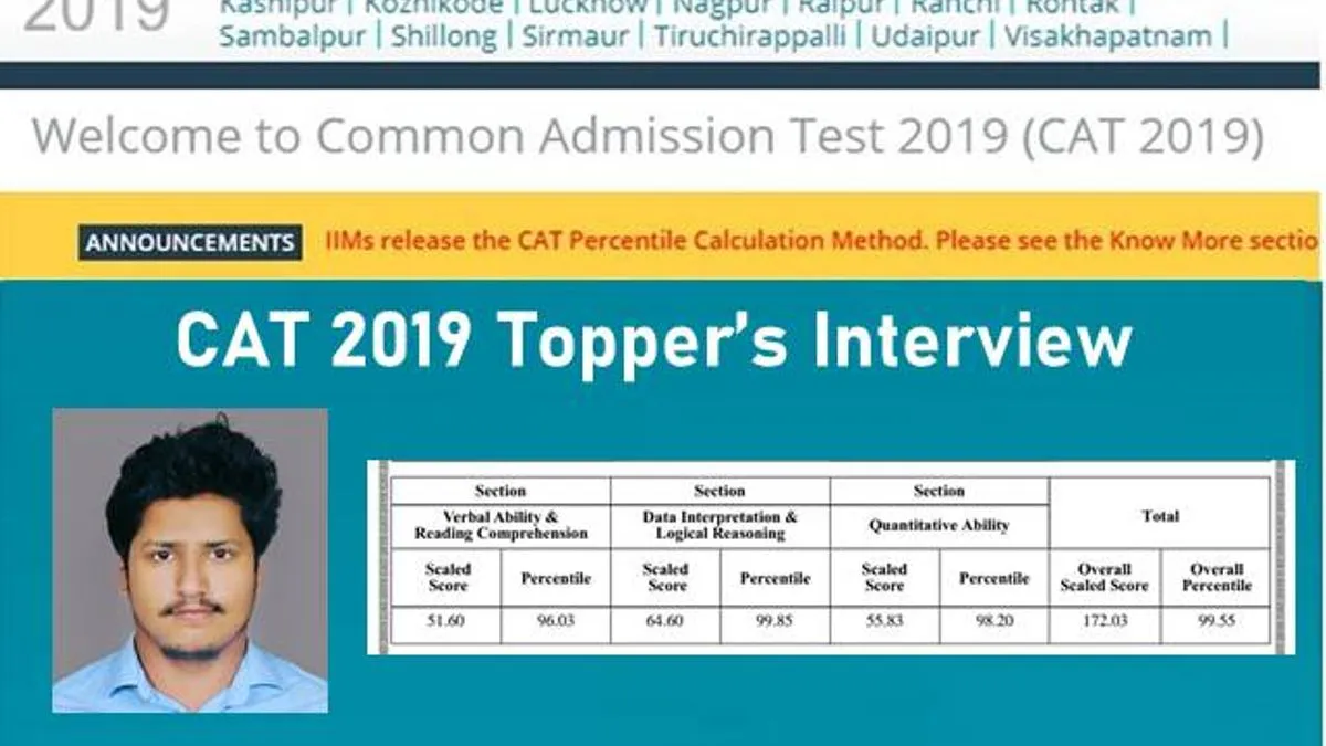 CAT Toppers Interview Nitesh Panigrahi