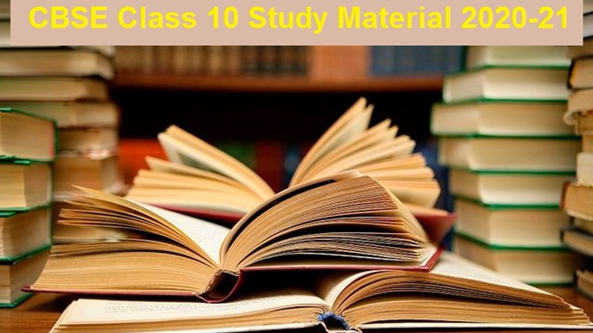 CBSE Class 10 Self Study Guide for 2021-2022: New Syllabus, NCERT Books, Solutions, Extra Questions & More