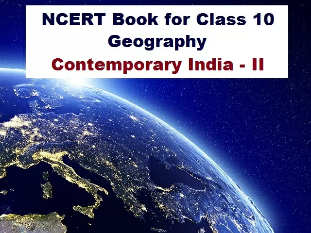 Class 10 geography deals book