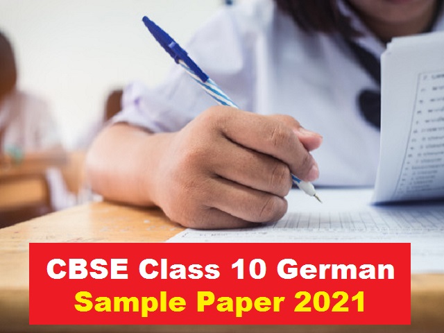 Sample Paper Answers Class 10 2021