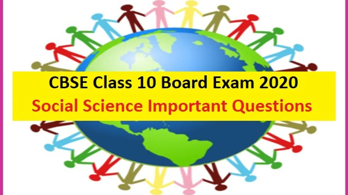 Cbse Class 10 Social Science Important Questions And Answers 2021 2022 6155