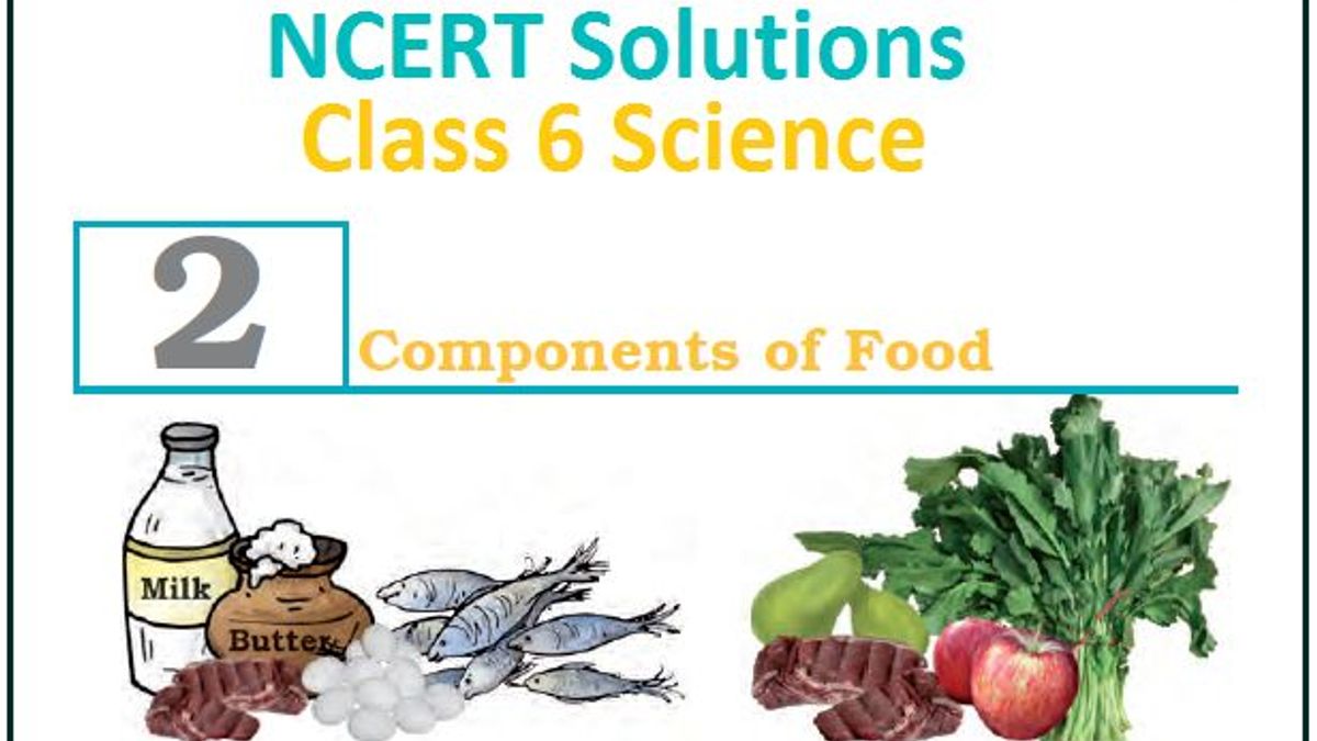 ncert solutions class 6 science chapter 2 components of food