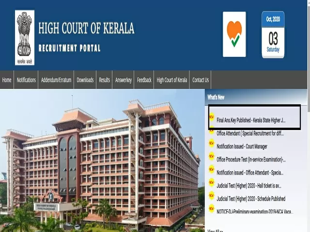 Kerala Judicial Serice Prelims Answer Key 2020