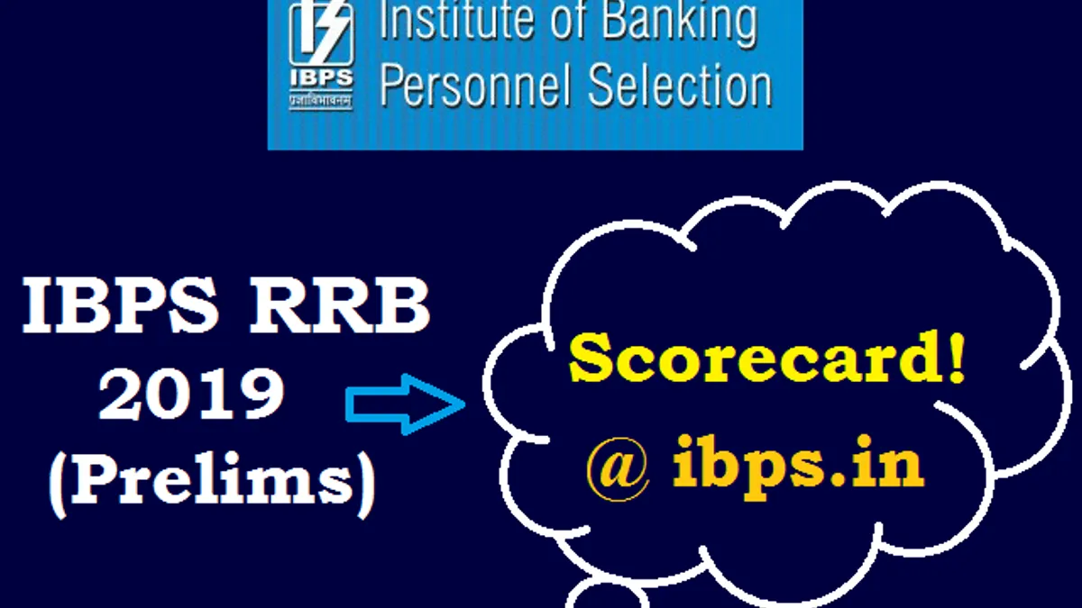 Ibps Rrb Po Score Card 2019 Prelims Releases Check Rrb Officer Scale 1 Prelims Score Here 8841