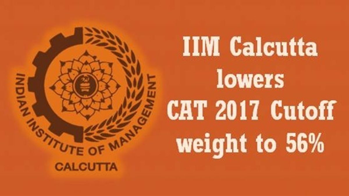 IIM Calcutta lowers CAT 2017