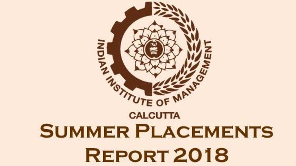 IIM Calcutta Summer Placements 2018