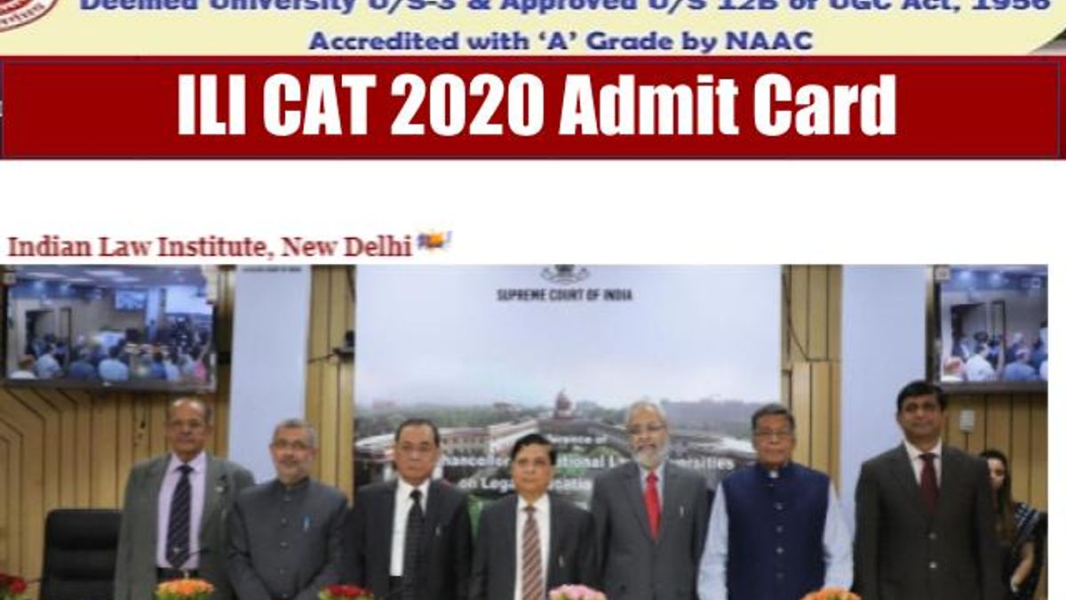 ILICAT Law Admit Card