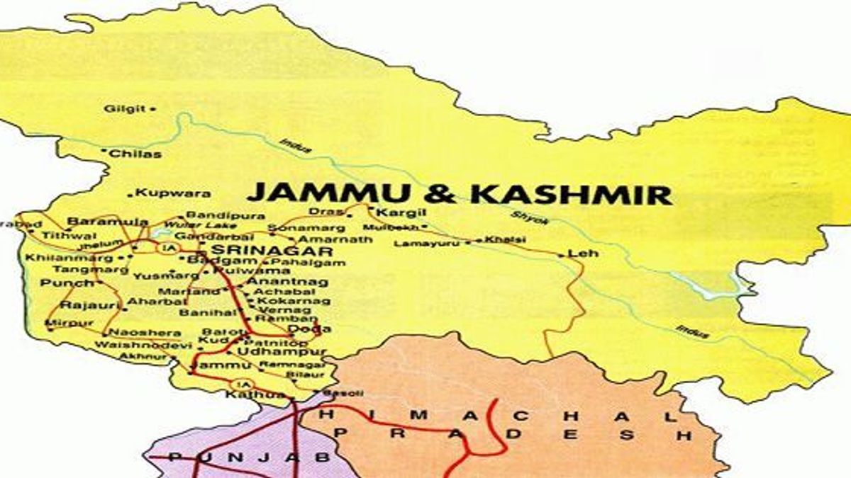 Indian Kashmir Map