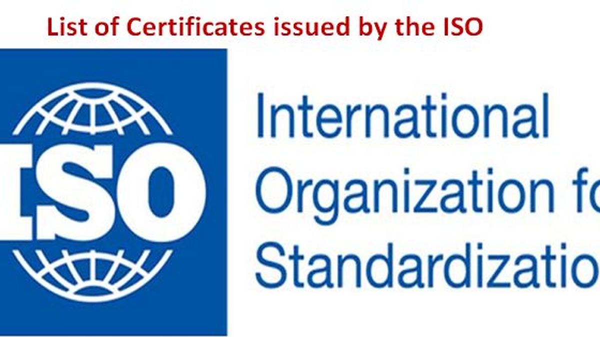 iso standards list for food industry