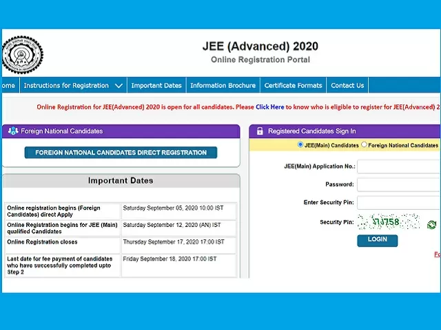 JEE Advanced 2020: Registration, Exam Dates, Eligibility & Updates