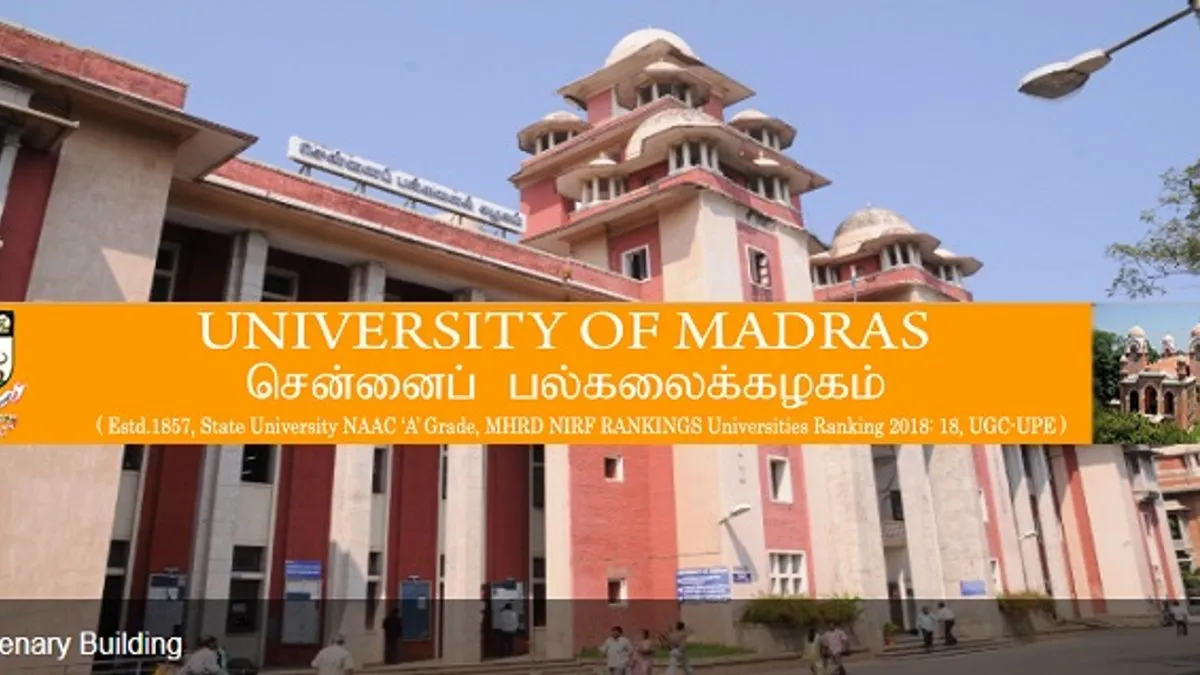 thesis university of madras