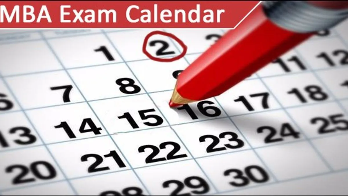 MBA EXAM CALENDER 2018 College