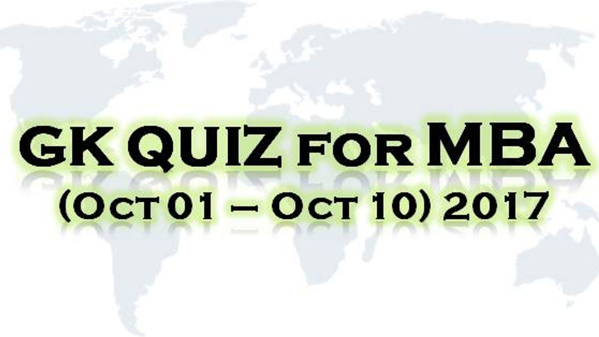 GK Quiz October 2017