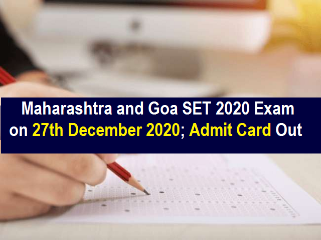 MH SET 2020 Exam Date & Admit Card