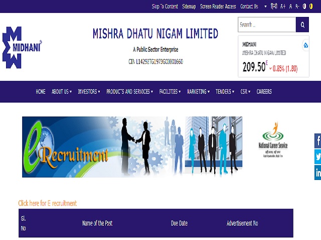 Few Days Left for MIDHANI Recruitment 2020: Hurry! Apply Now Online for 158 ITI Apprentice Posts @apprenticeshipindia.org