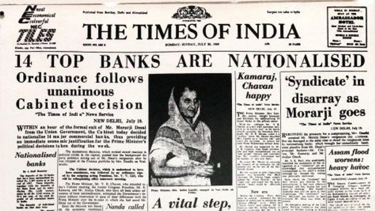 Nationalisation of Banks-1969