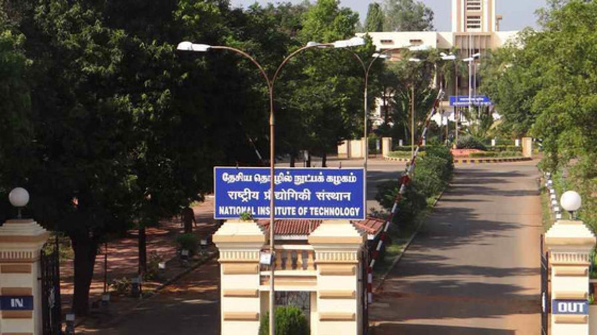 Opening and Closing rank of NIT, Tiruchirappalli for the years 2018, 2017 and 2016