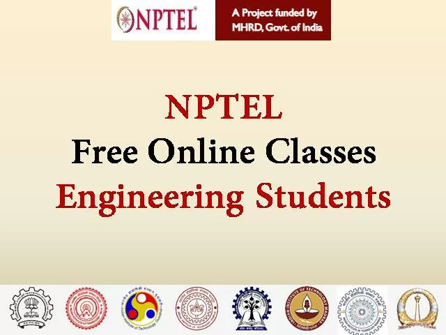 NPTEL Free Online Engineering Classes | Get Direct Link To Enrol For ...