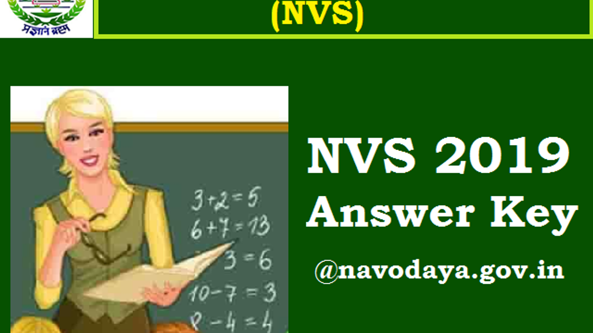 NVS Answer Key 2019 (PGT/TGT) releases @navodaya.gov.in: Know how to raise objections by 11 October
