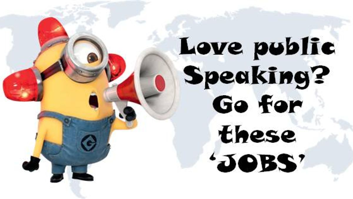 cursief video niveau Best jobs to join if you love for Public Speaking