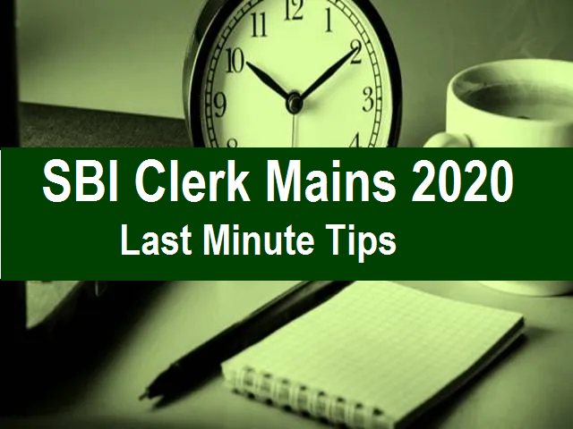 SBI Clerk Mains 2020 