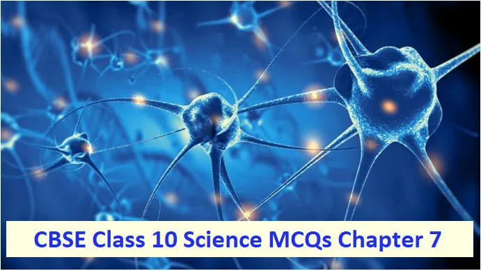 CBSE Class 10 MCQs On Science Chapter 7 Control & Coordination With Answers