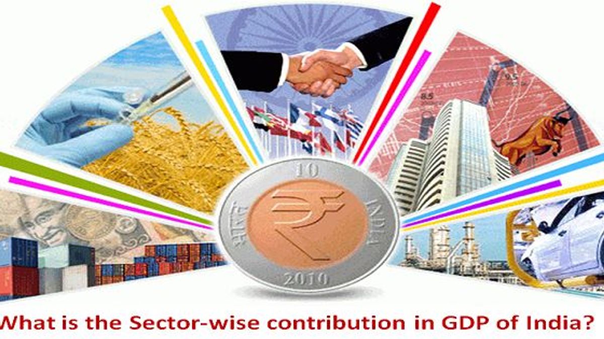 Sector wise contribution in GDP of India