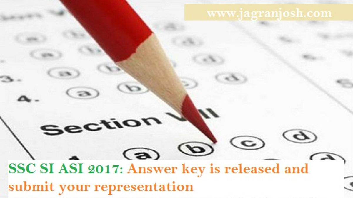 SSC SI, ASI and CAPFs Paper-1 answer key is uploaded @ssc.nic.in 