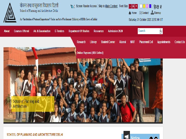 SPA Delhi Non Teaching Recruitment 2020: Applications invited for Group A, B and C Posts