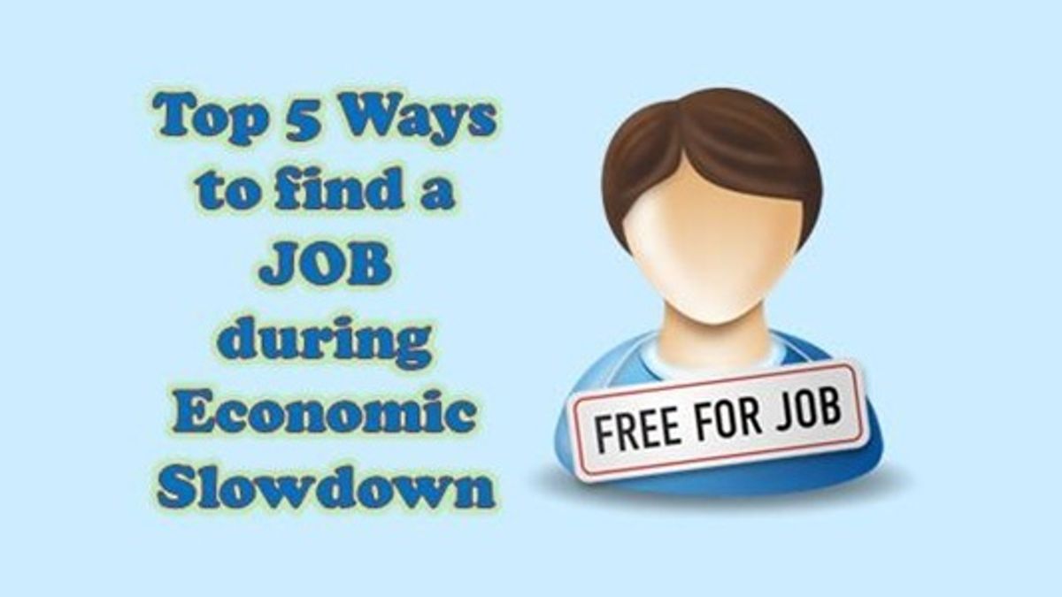 Top 5 ways to find a job during Economic Slowdown