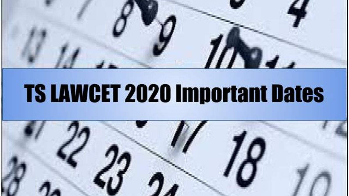 TS LAWCET 2020 Important Dates