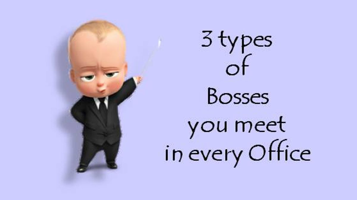 3 types of bosses you will meet in every office