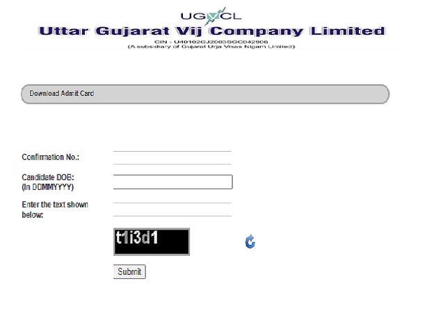 UGVCL JE Admit Card 2020 OUT, Download Vidyut Sahayak (Jr Assistant) Call Letter 2020 @ugvcl.com