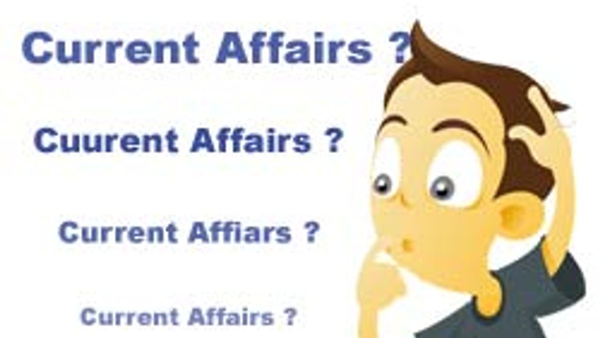 What Is Considered Current Affairs